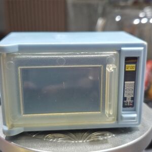 Miniature Blue Microwave Toy